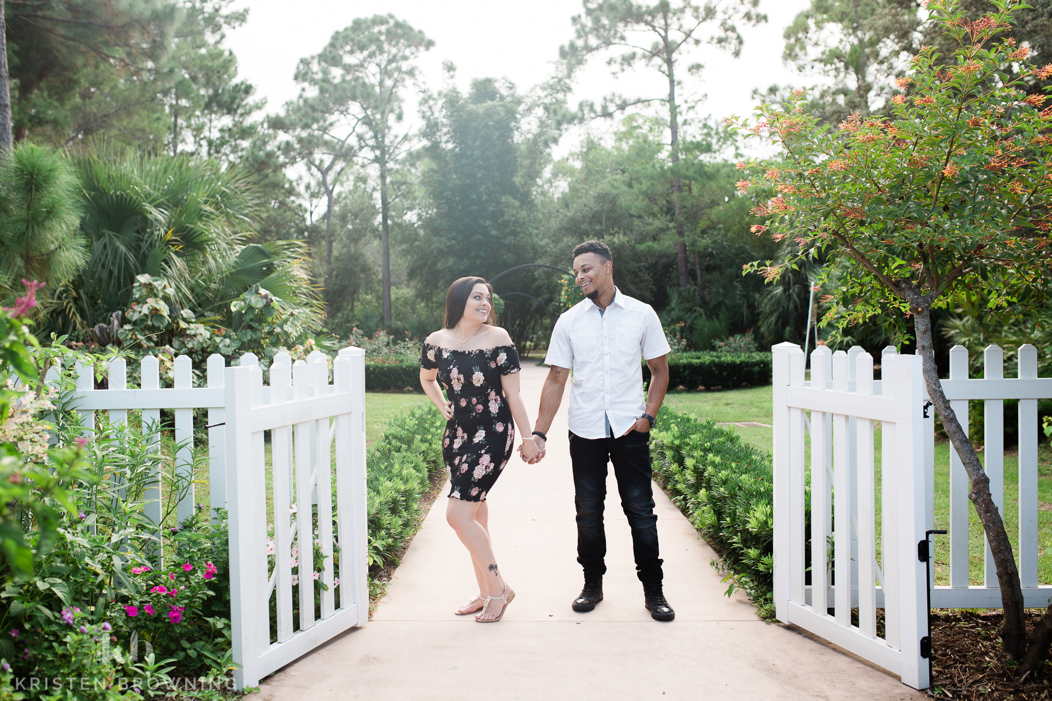 Port Saint Lucie Botanical Garden Engagement Photos