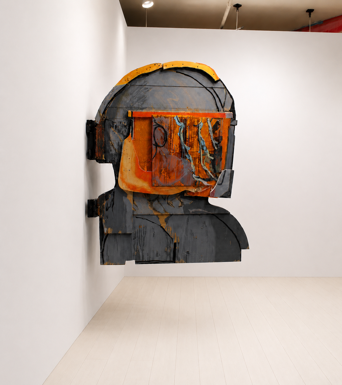 “Projecting KKKop Head”(A 2 Faced Painting)