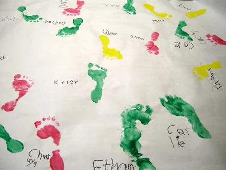 Foot Print Mural