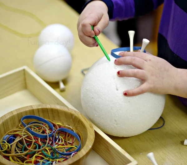 Styrofoam Fine Motor