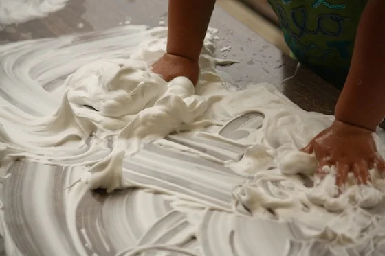Shaving Cream Sensory Fun