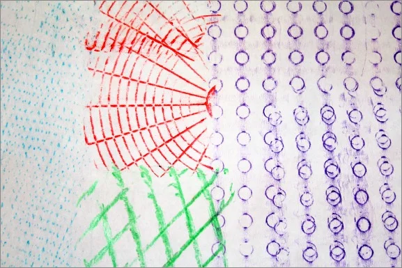 Tactile Thursday - Crayon Rubbings