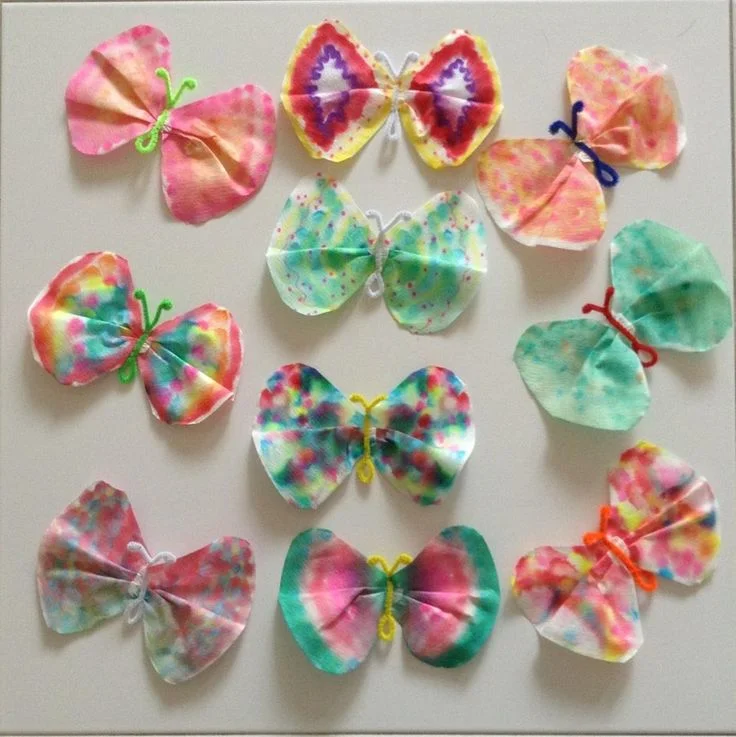 Messy Monday - Coffee Filter Butterflies