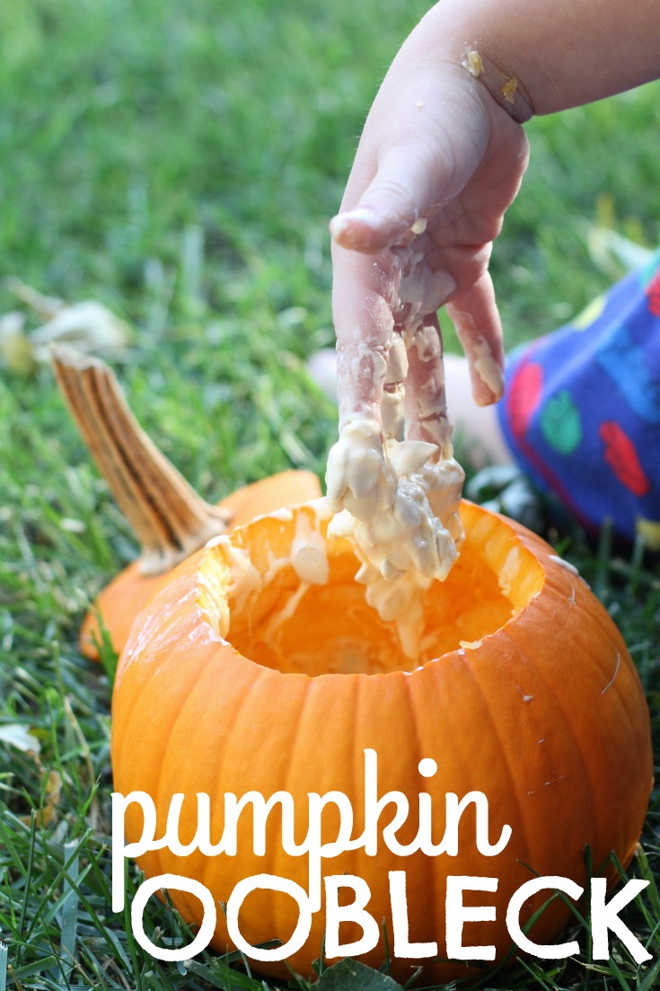 Art & Science Saturday - Pumpkin Guts Oobleck