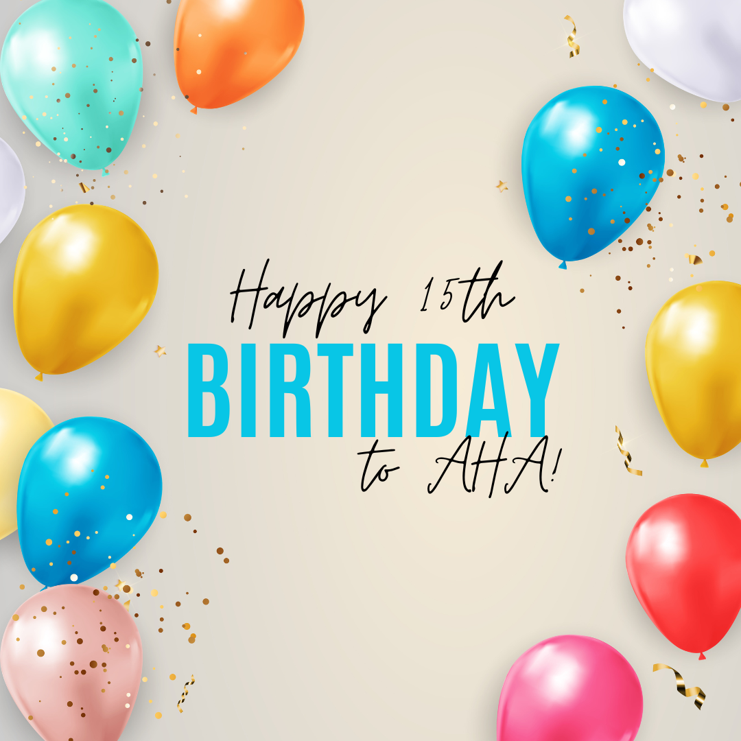 AHA! turns 15 today!