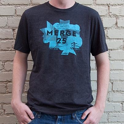 Merge 25 Grey Festival T-shirt
