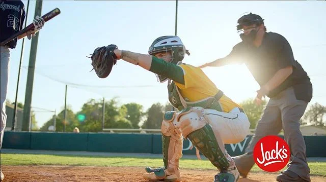 Screen grab from one of the commercials I&rsquo;ve been shooting for a fast food restaurant in the South. .
.
#commercial #tv #baseball #fastfood #traveljob #flare #alexamini #directorofphotography
