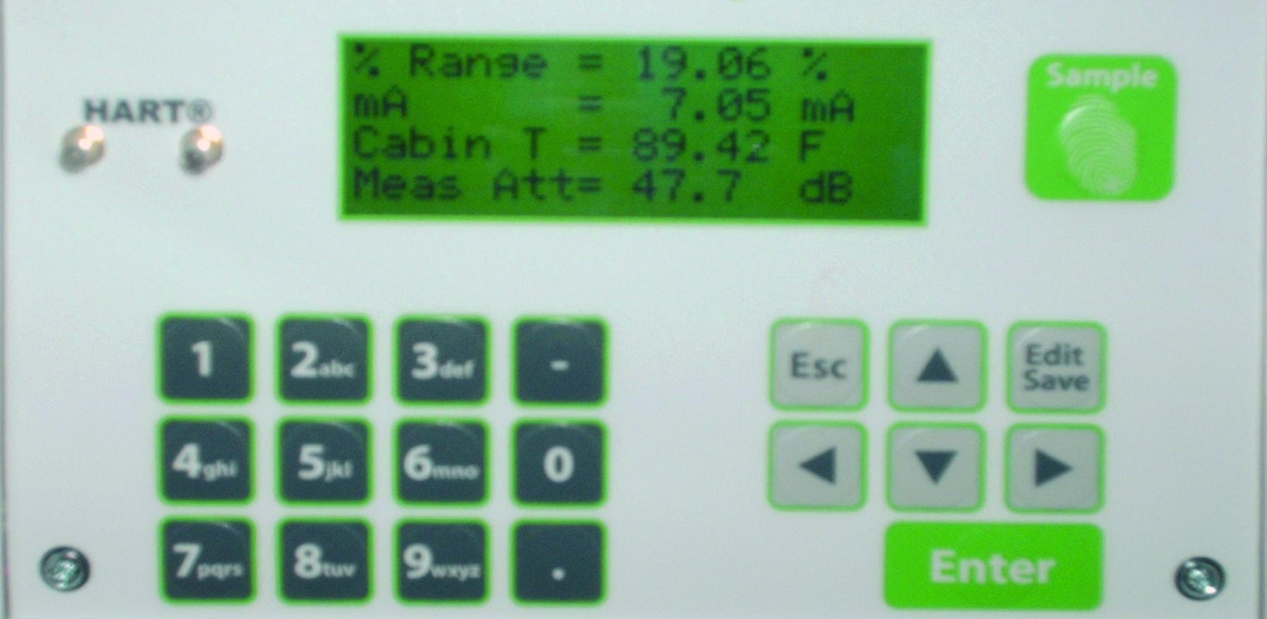 close-up of TS Meter transmitter