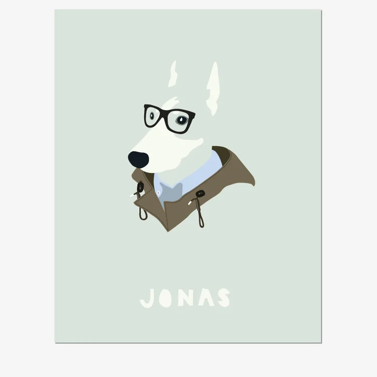 Custom Pet Portrait on Art Paper