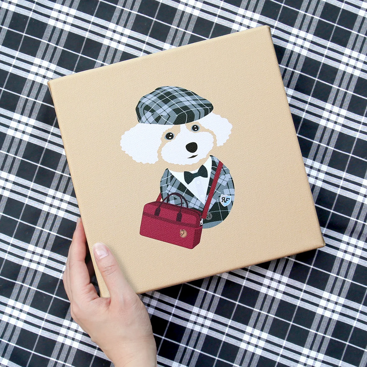 Woof Models Custom Dog Portrait Canvas