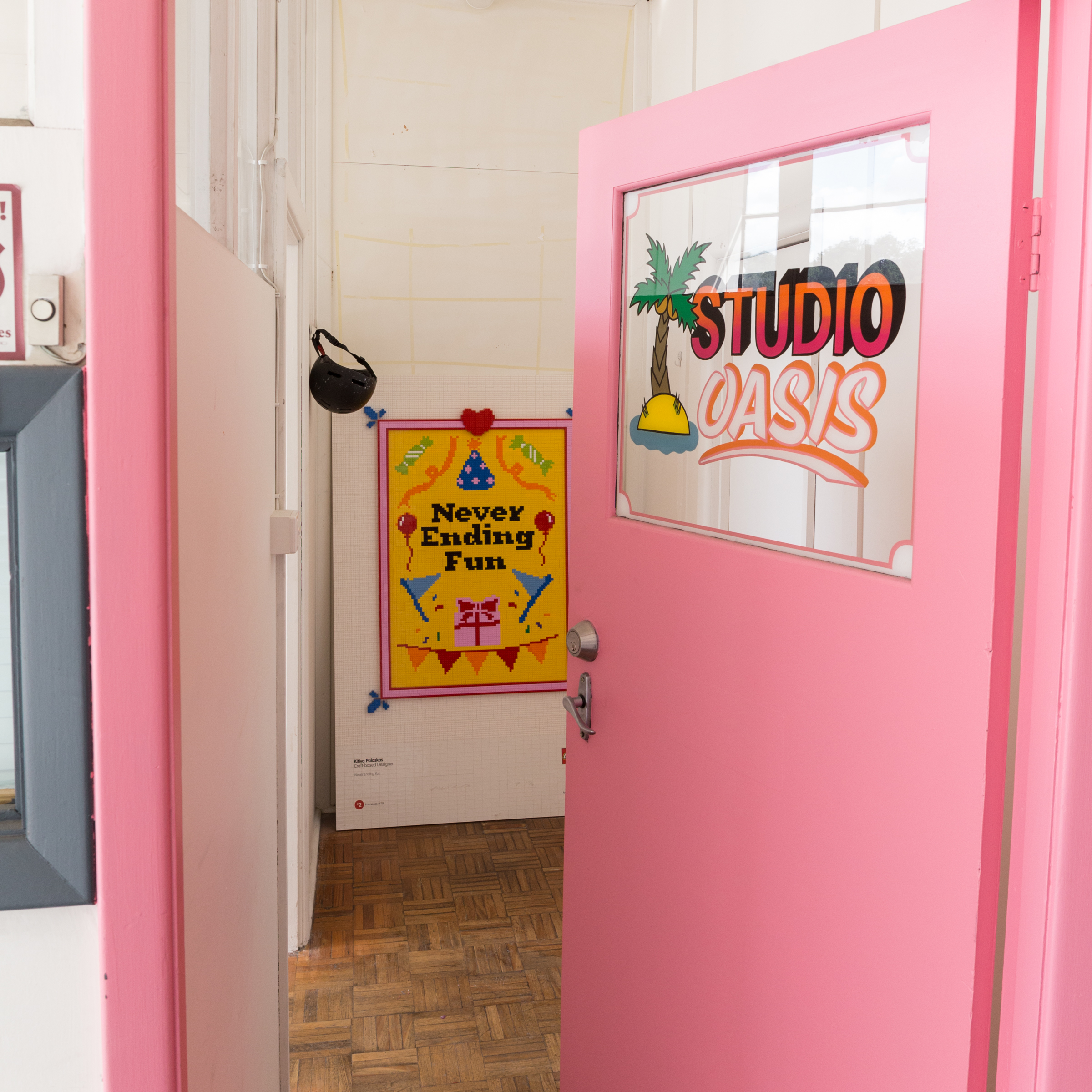 Our studio door!