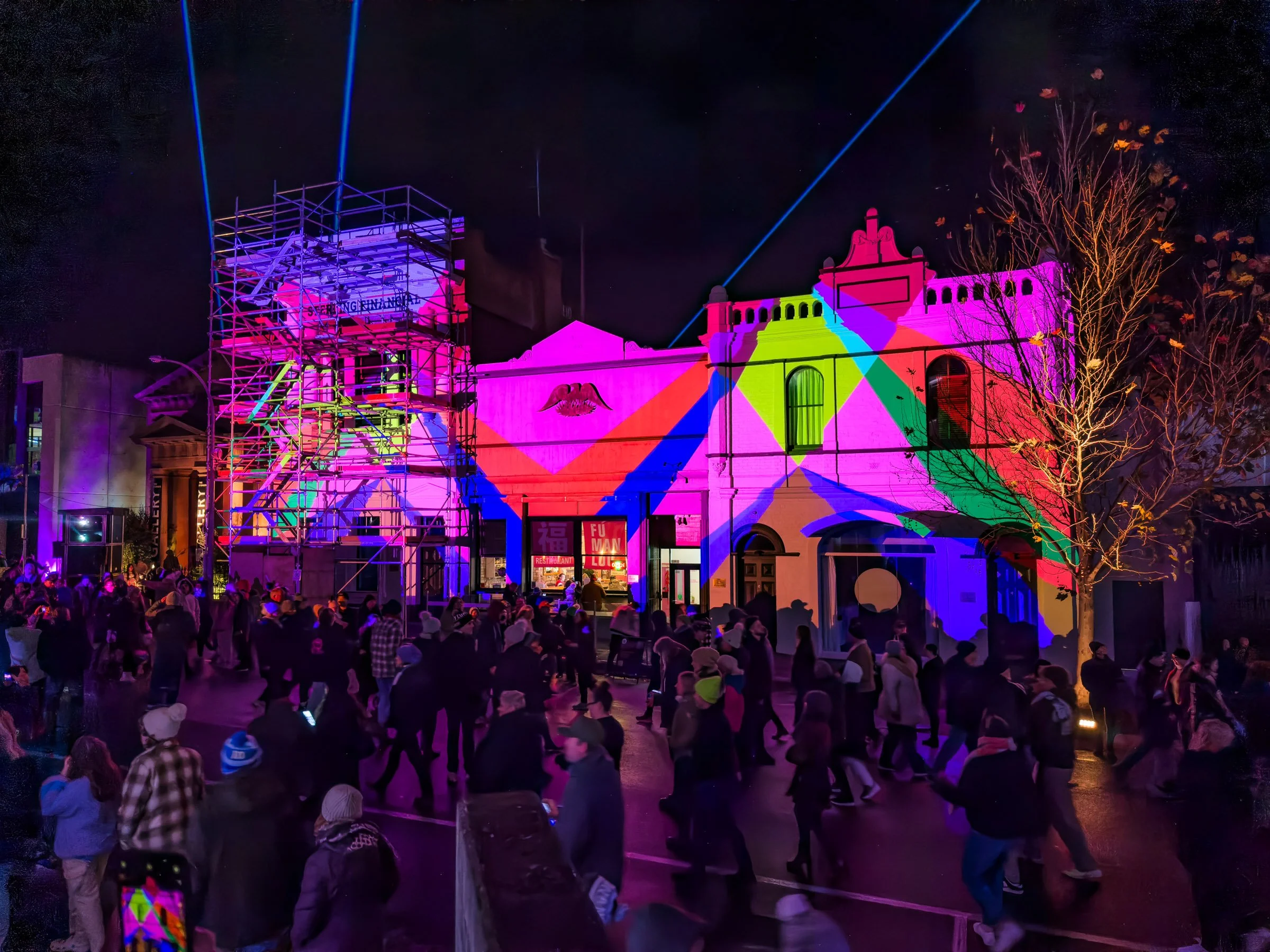Chromatopia, White Night Video Projection, 2024 — Spencer Harrison | Artist