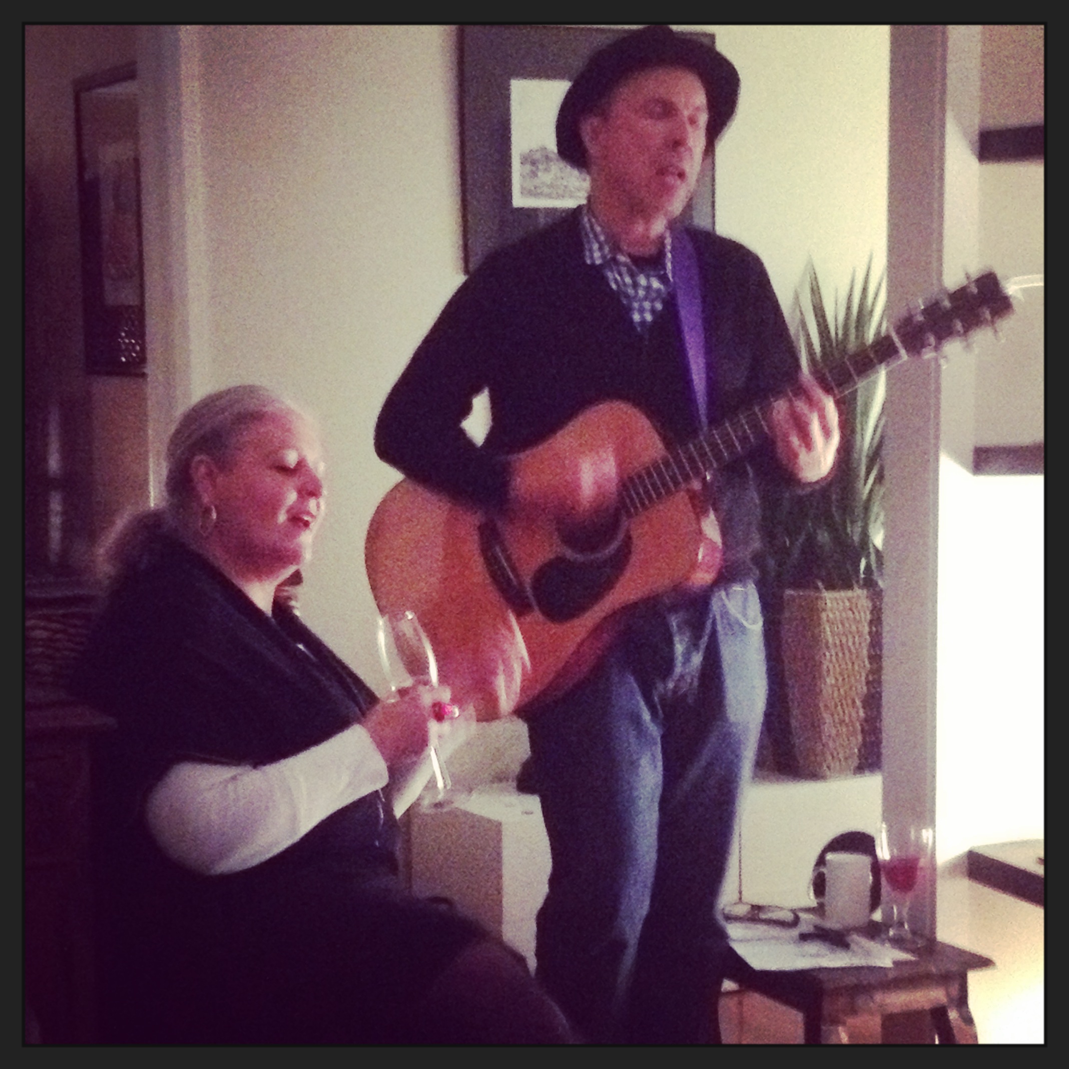 Acoustic house concert for Ursula