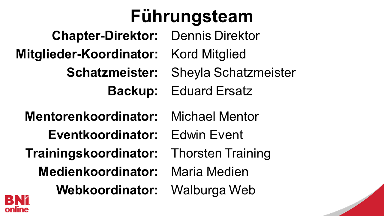 Vorstellung des Teams