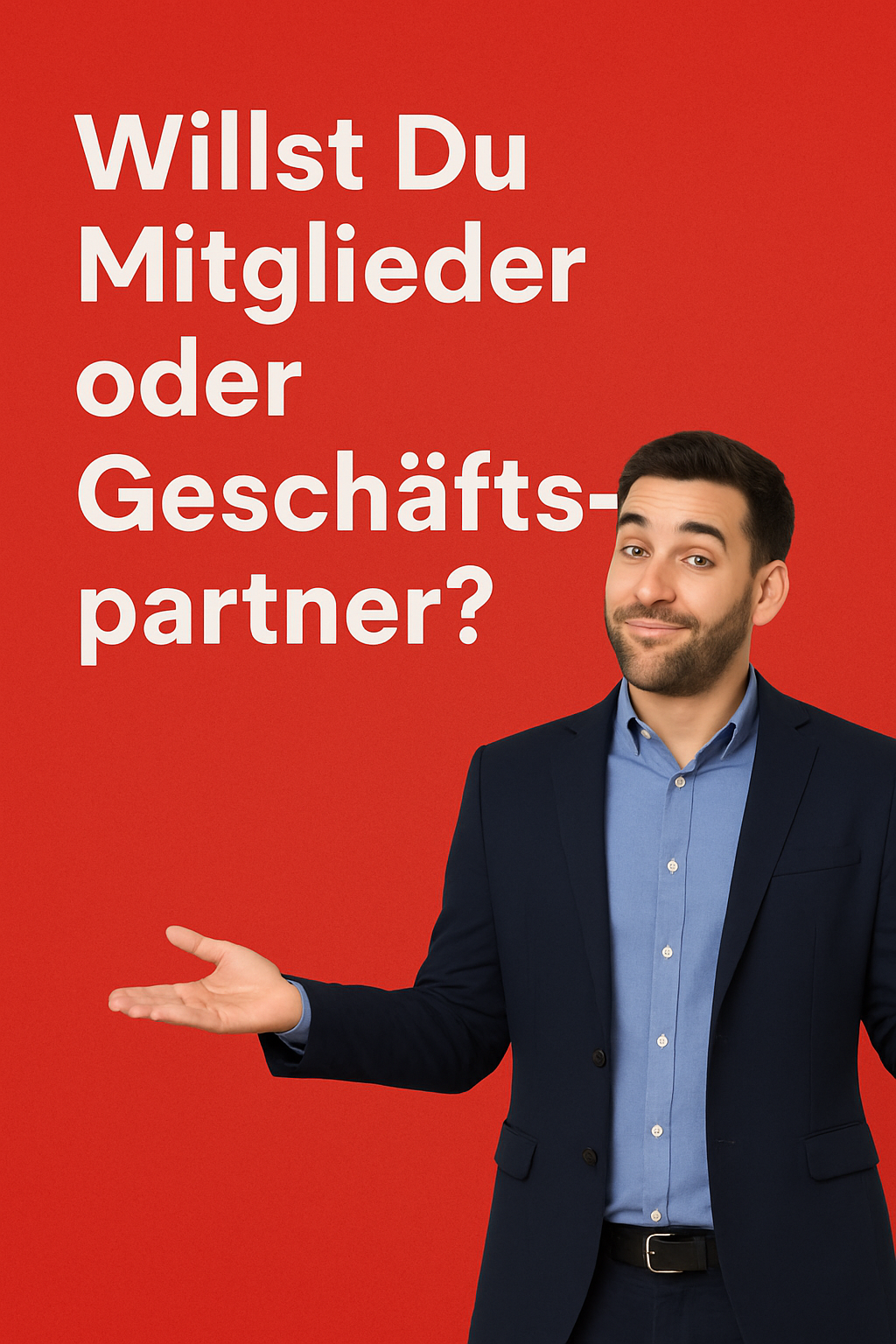 Hör auf Mitglieder zu werben!