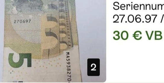 Zahlst Du 30,- für einen 5,- Schein?