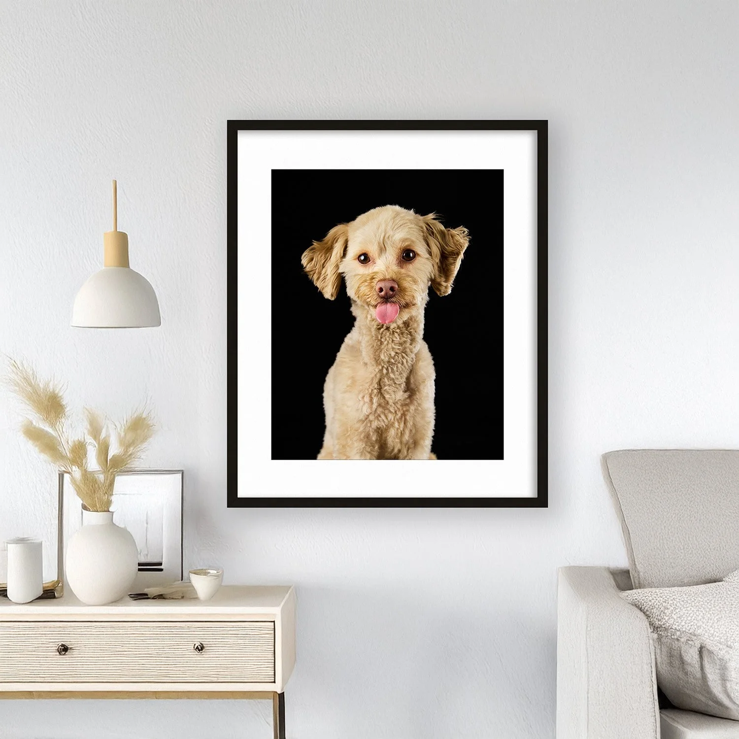 dog wall portrait