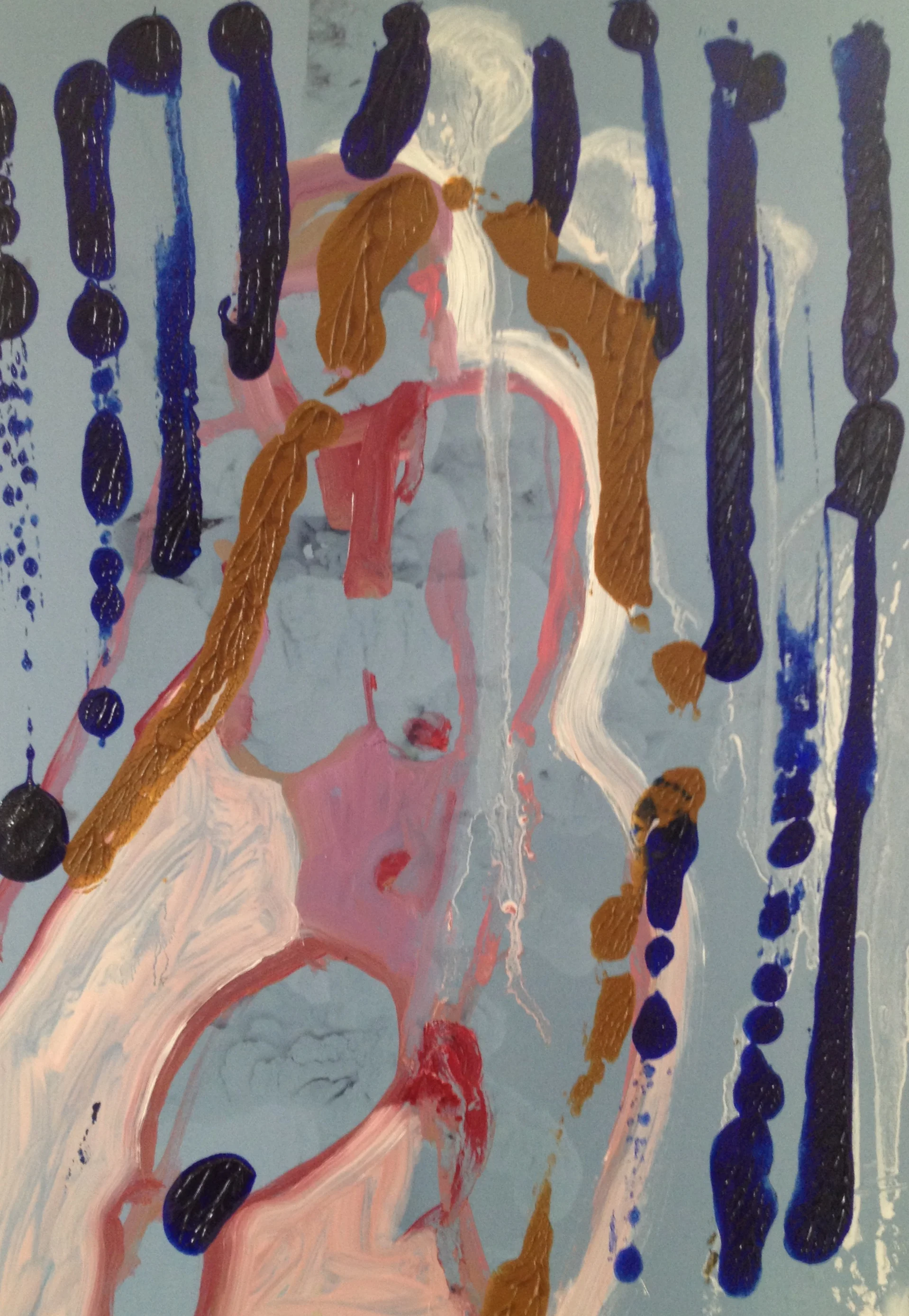 No Title, Oil on Photo, 20 x 30 cm, 2013.