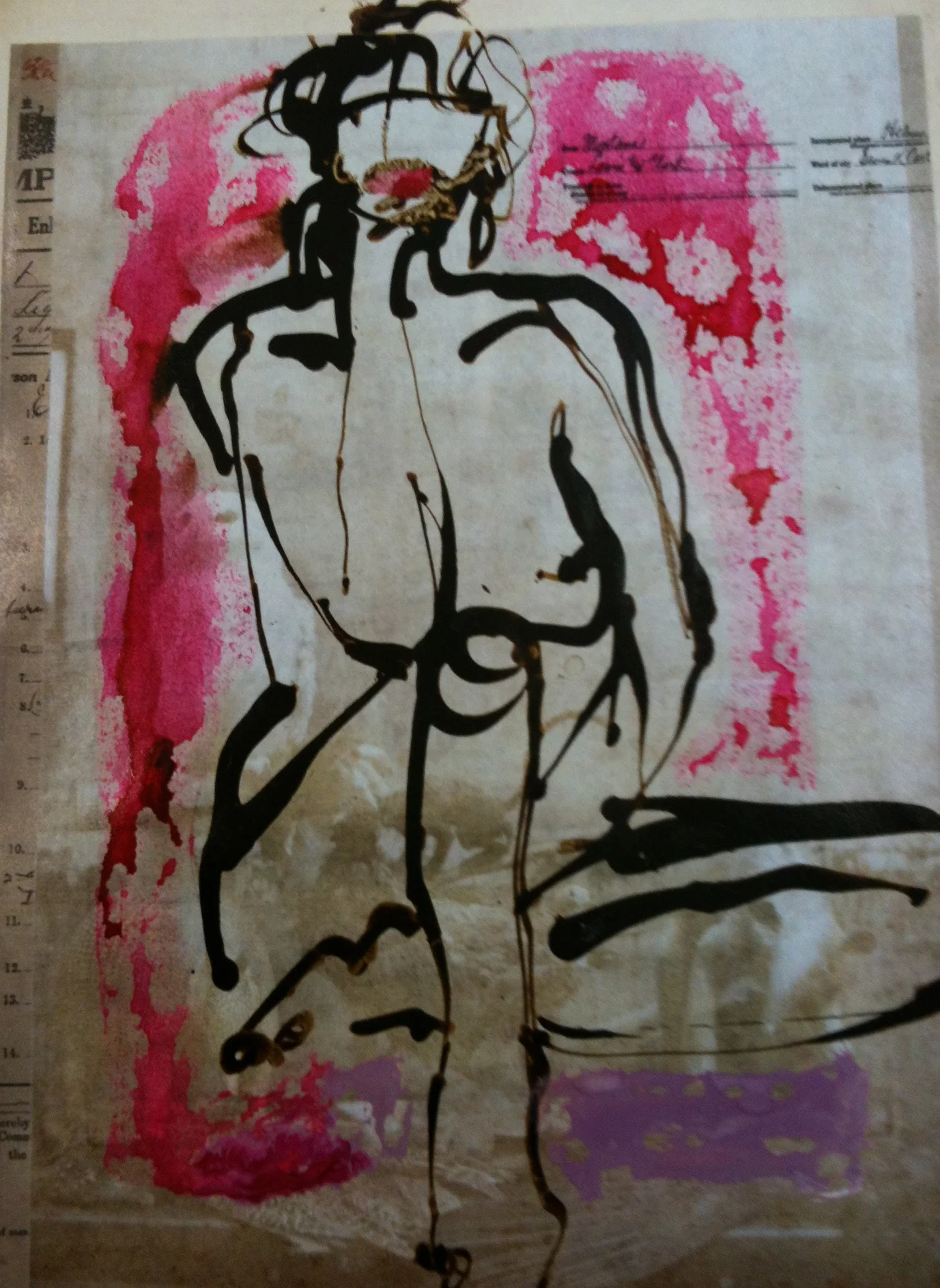 No Title, Ink on Photo, 20 x 30 cm, 2013.