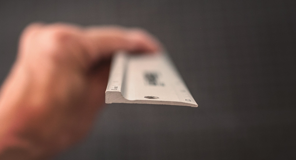 The Alumicutter is the only ruler I use. I own it in three sizes. The beveled safety edge is great and doesn't "bite" into your blade the same way a standard steel edge ruler does.