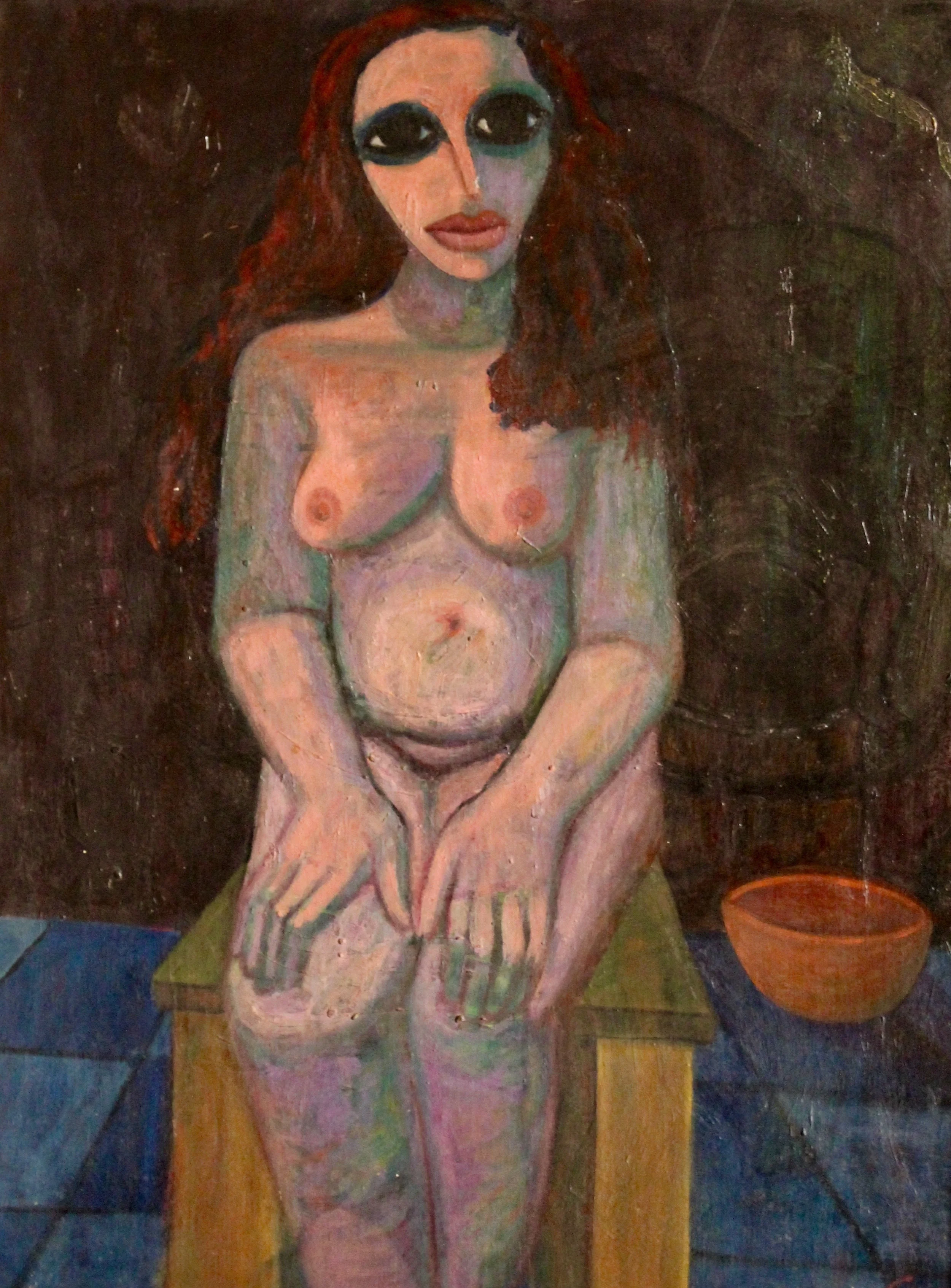 "Seated Nude (1)"
