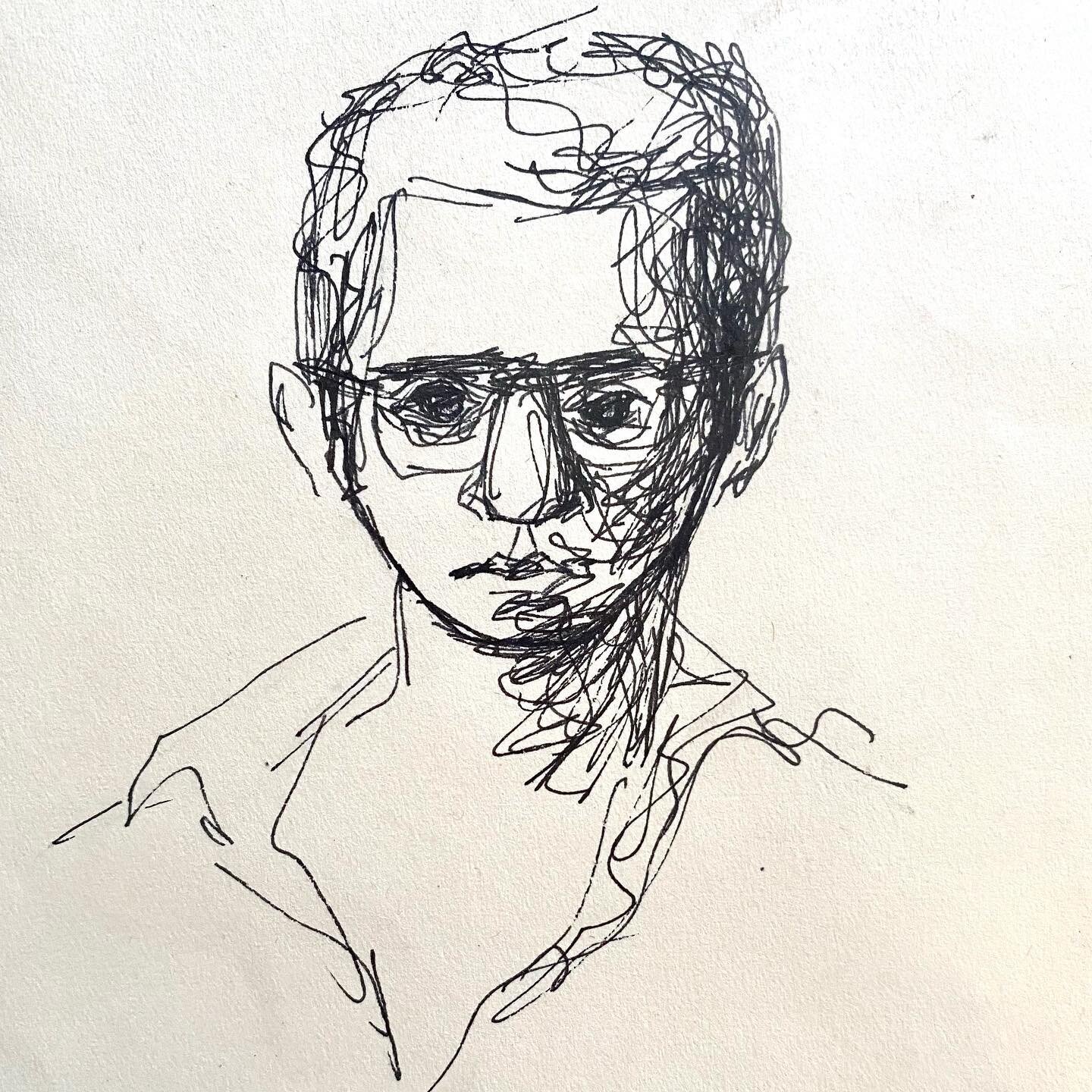 .
.
Black and white. Self portrait of the artist as a young man. 
_____________________
Image:&copy;Ahmed Morsi, Ink on paper c.1940s
_____________________
#ahmedmorsi #Art #Painting #Printmaking #Drawing #Poetry #ModernArt #ContemporaryArt #VisualAr