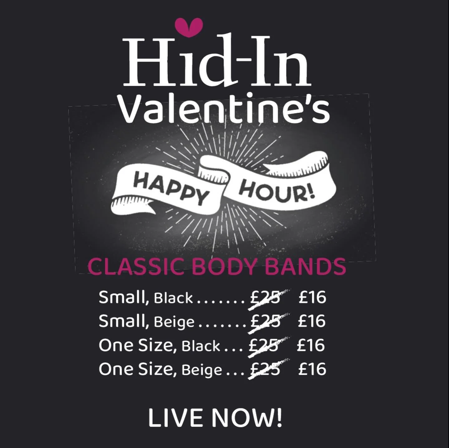 A Special Offer for you tonight, sending out tomorrow in time for Valentines delivery in the UK:

Best Selling Classics, 
One Size and Small,
Black and Beige - &pound;16

Please SHARE x

#multiwaybodyband #type1life #type1diabetic #insulinpump #type1