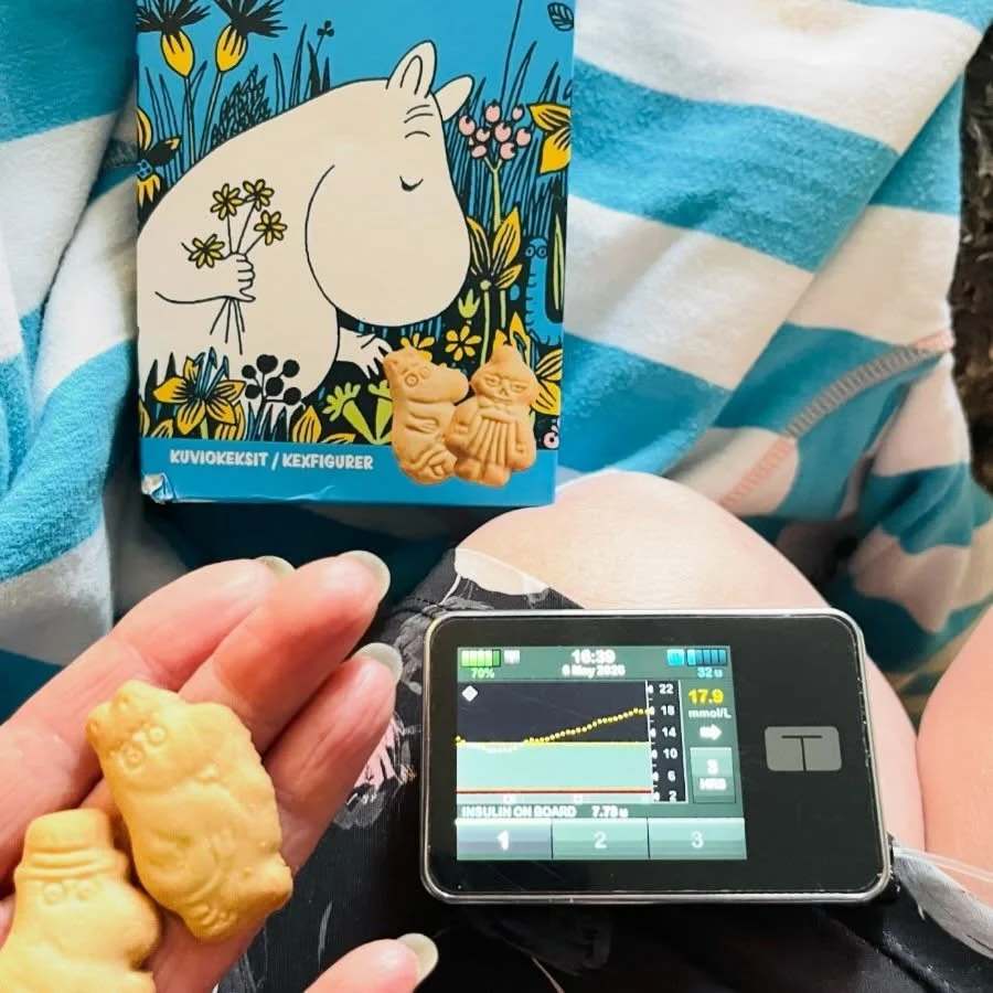 Acts of Type 1 Rebellion 

Problem: BG 17.9m/mol
Response: Keep eating the Moomin cookies&hellip;

It&rsquo;s a boring, never ending, thankless, exhausting job, but generally, like many of you reading this, I manage my diabetes. 
Except when I choose
