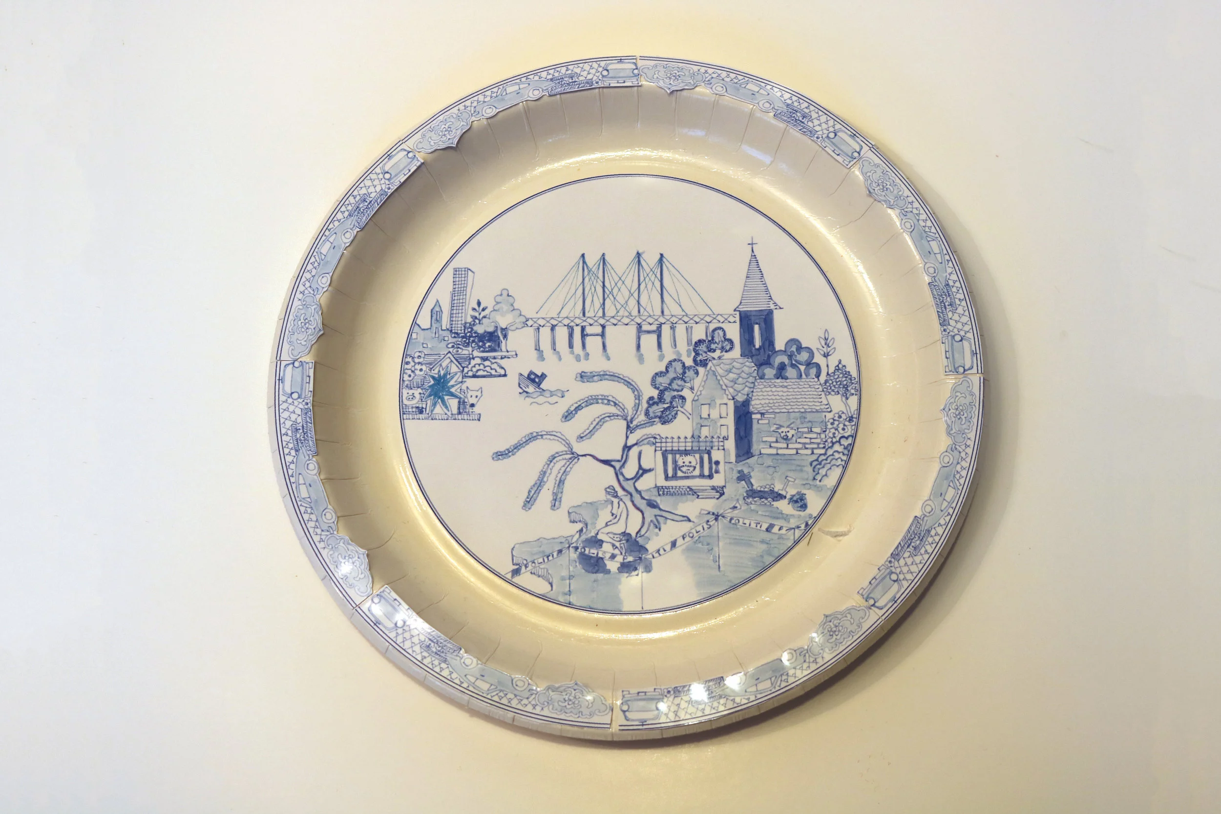 28 and 29. Sort-of willow pattern plates…these represent two cities. Look closely…