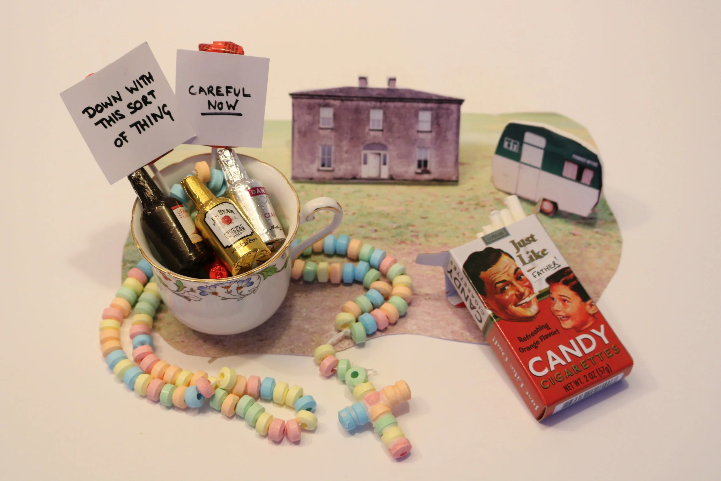 21. A sugar rosary, candy cigarettes, tiny bottles of DRINK….name the fictional place!