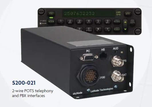 Latitude SkyNode modem and control panel
