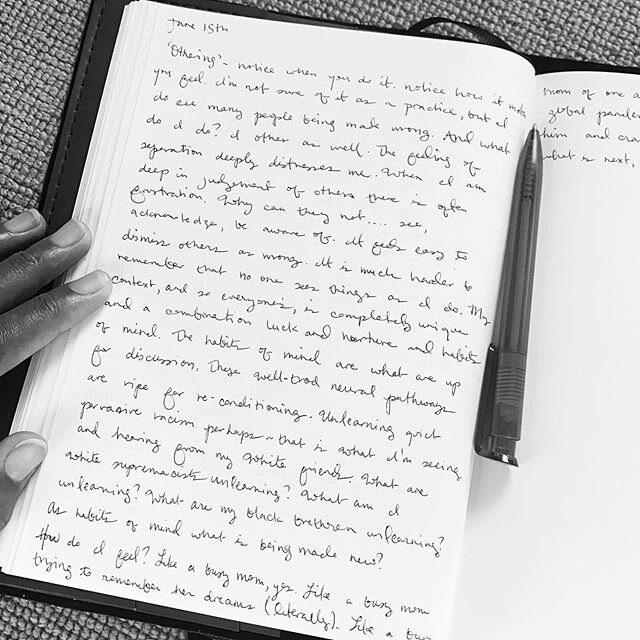 A practice for traumatic times (1)

Completing the practice. 
I&rsquo;ve asked us to Notice what it feels like to &ldquo;Other&rdquo;. This is the act of shunning or disowning someone or something you don&rsquo;t like (including parts of ourselves). 