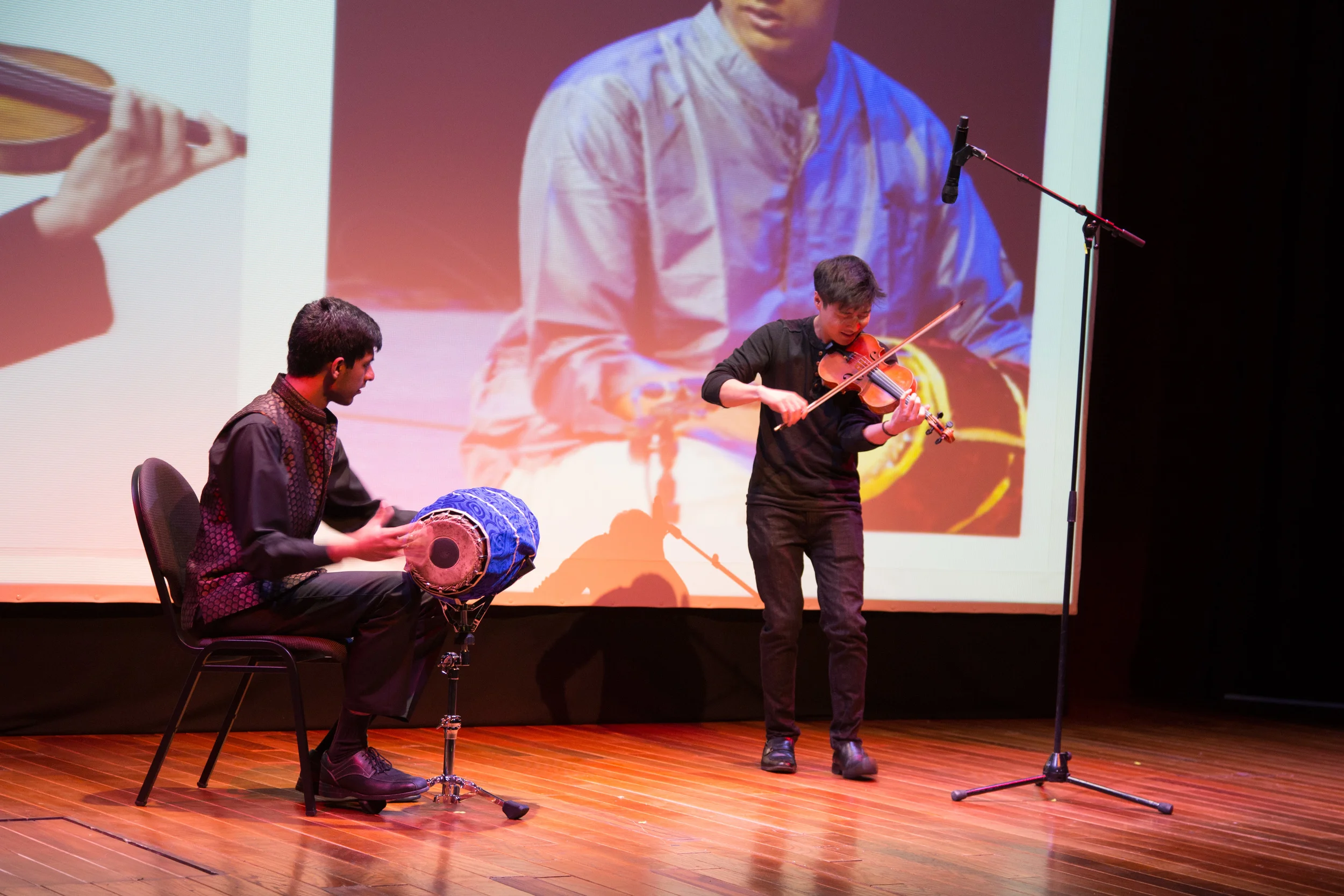 With Charles Yang at Texas Young Masters Ceremony at ZACH Theater in Austin, Texas (PC: Texas Cultural Trust)