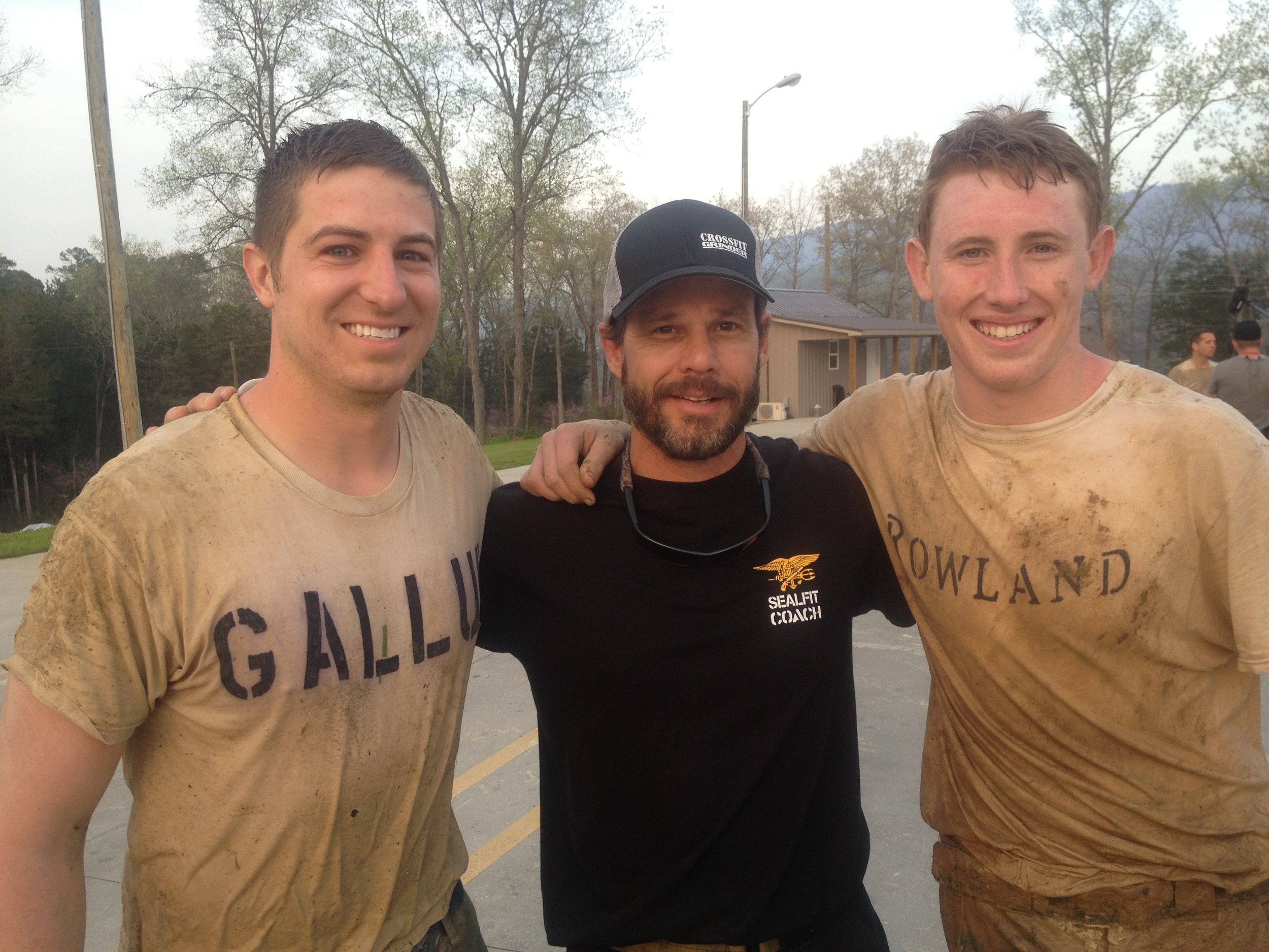 Jordan with Brad McLeod and Turner Rowland celebrating a successful finish