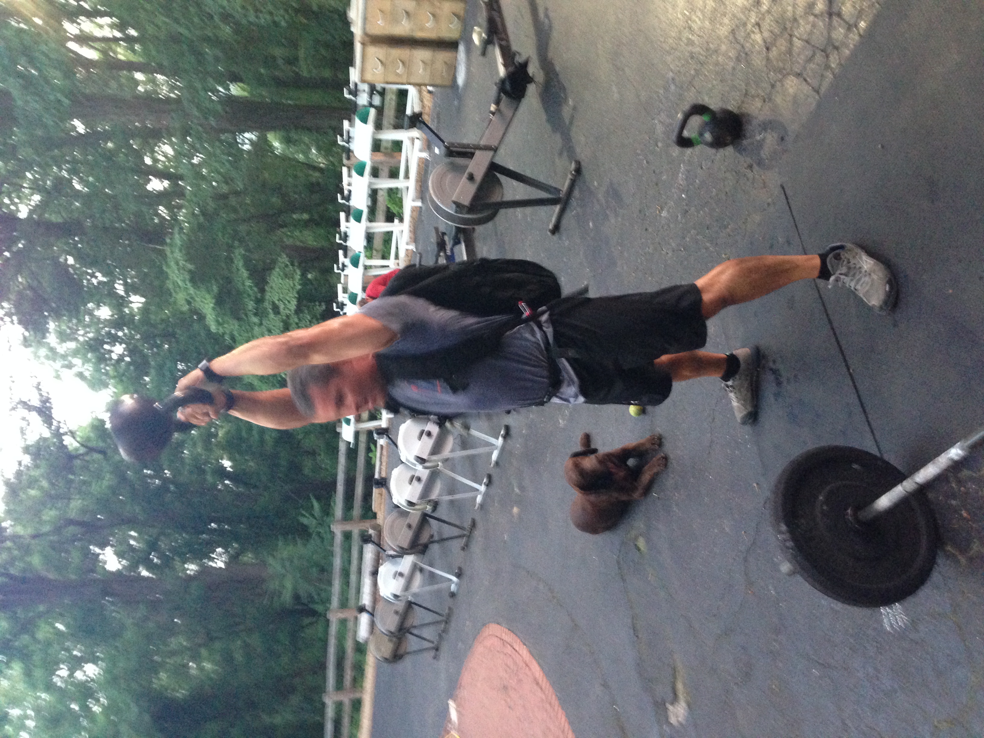 From this morning...30 lb ruck makes this extra tough