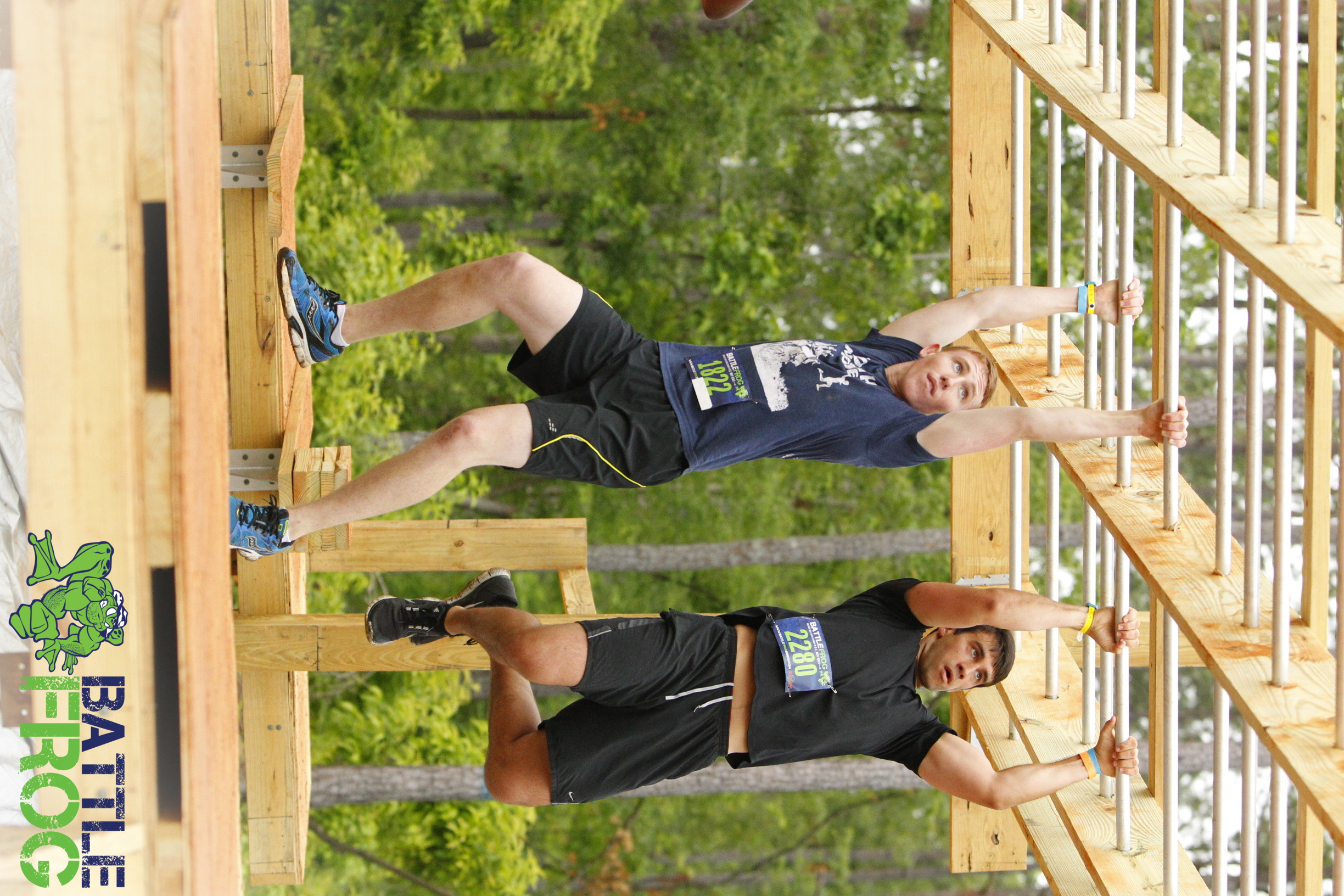 Turner on the Monkey Bars at the Battlefrog