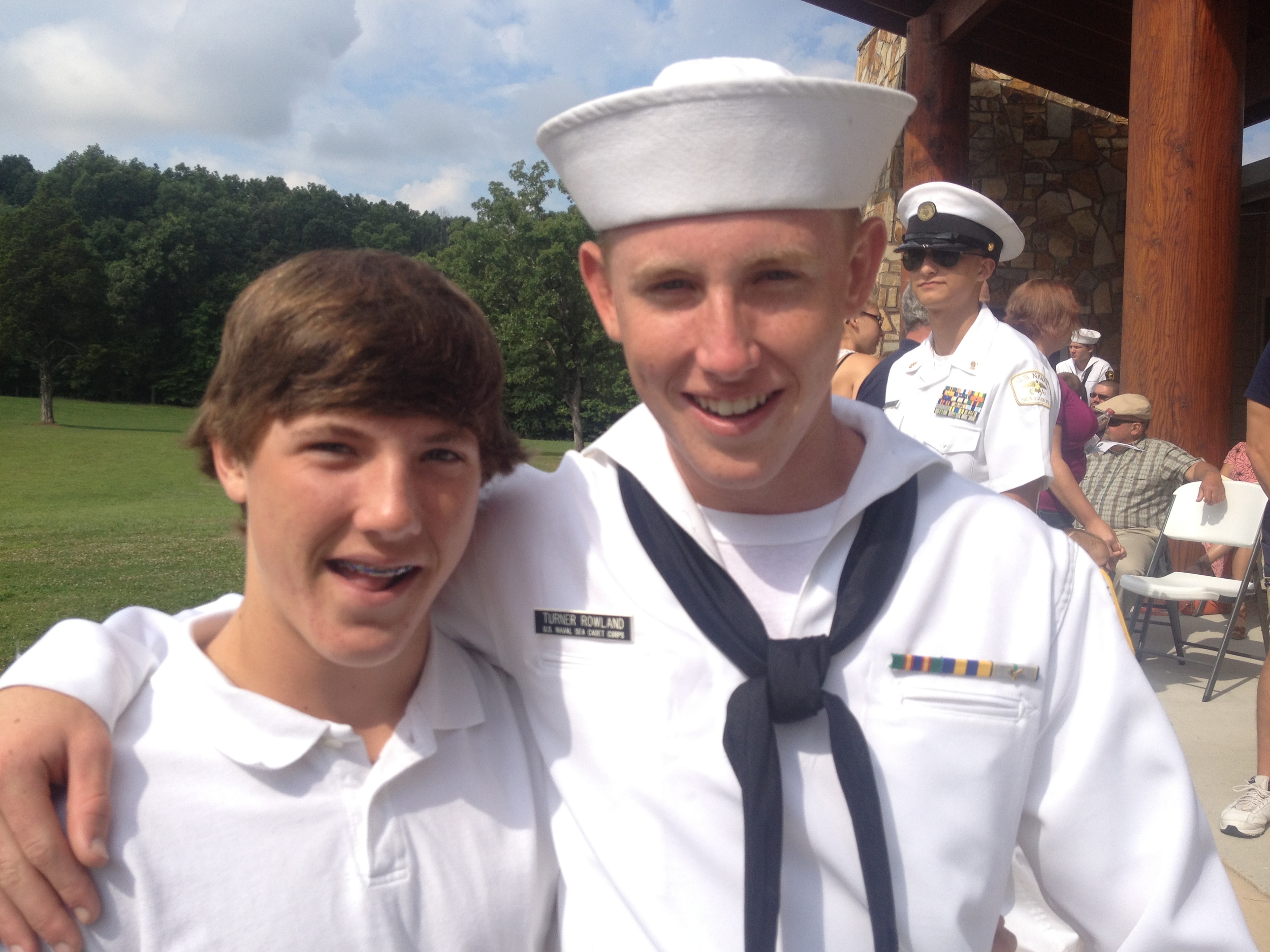 Proud of both my boys! Hayden returns from Trilogy Lacrosse Camp and Turner finishes Navy Sea Cadets Boot Camp as the HONOR CADET!