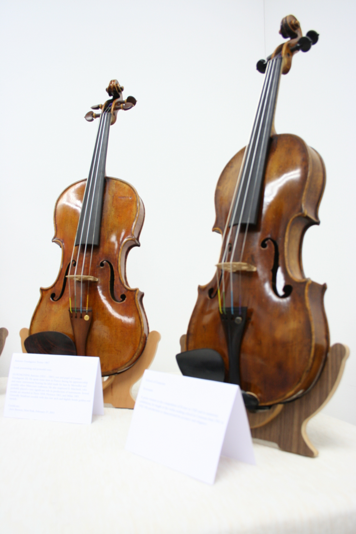 A Guadagnini and a Grancino, just 2 of the violins showcased 