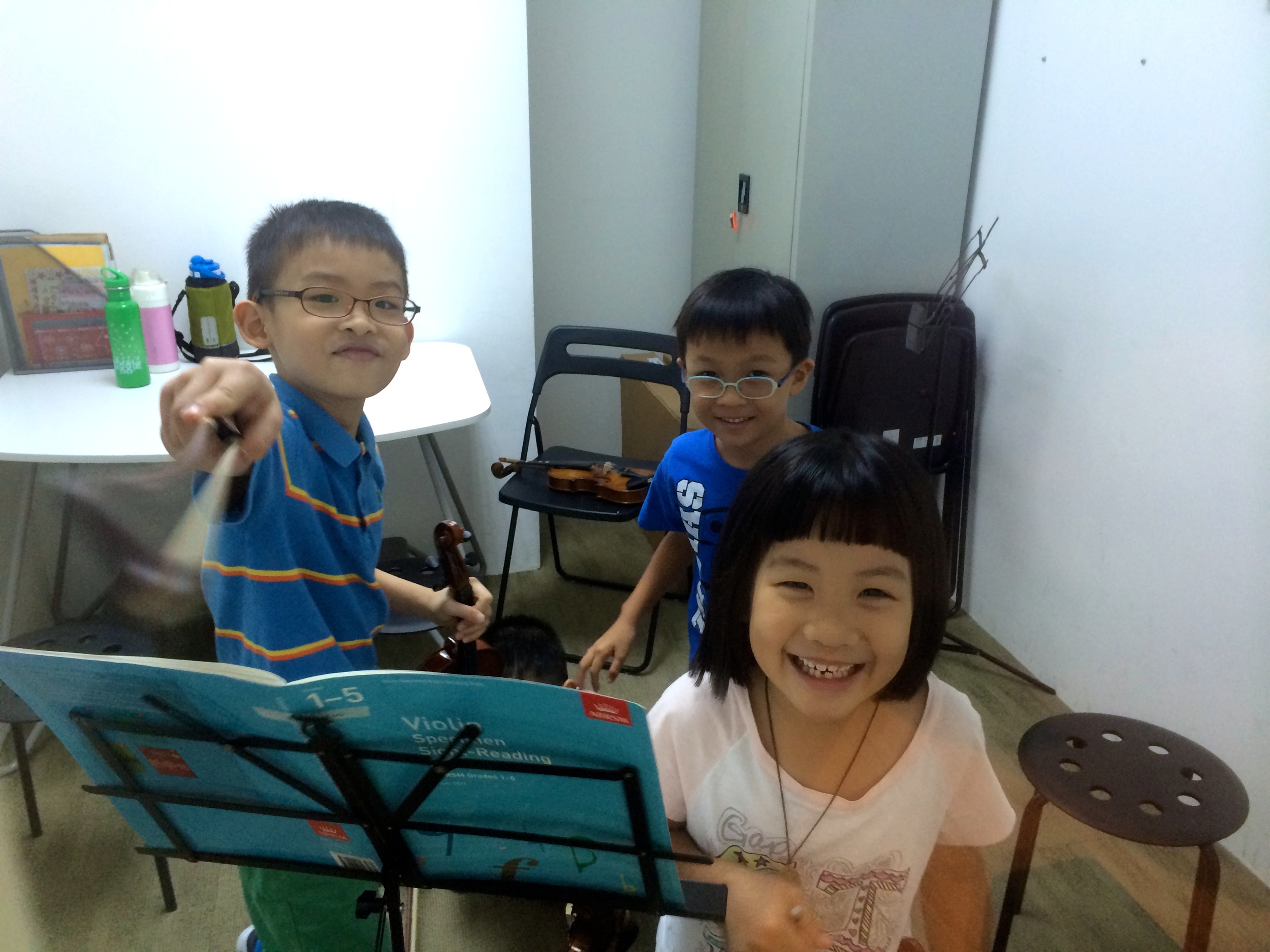 Students 'enjoying' sight reading class!