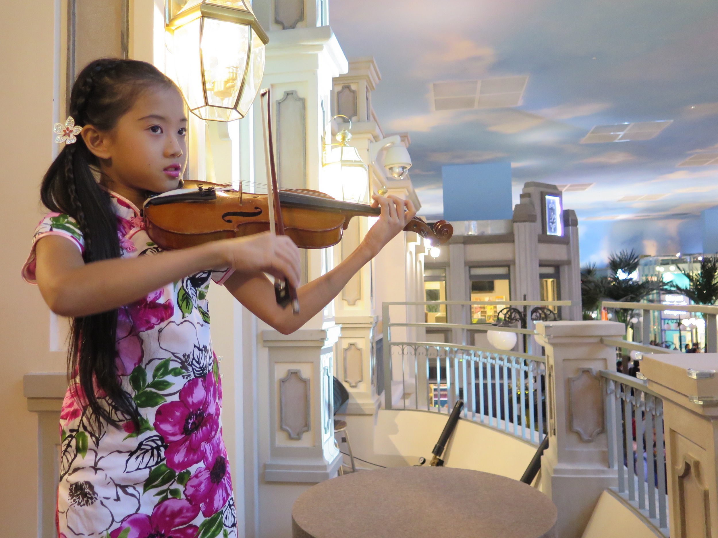 The view from the clocktower from which Joycelyn performed at!