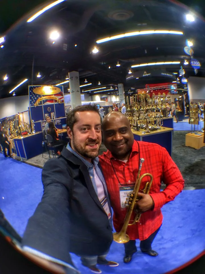 With Terell Stafford.