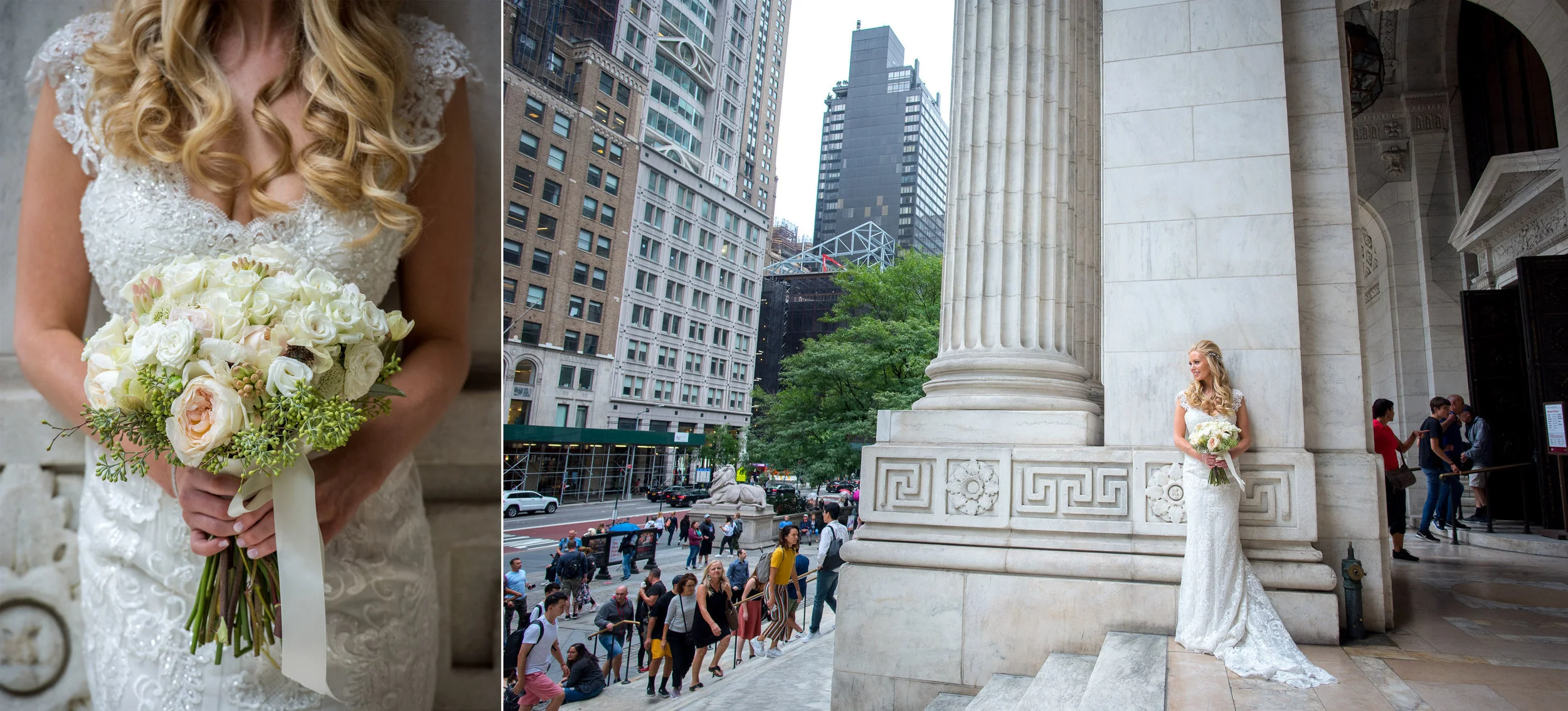  Bryant Park Grill and New York Public Library  Wedding photos.
Craig Warga Weddings 