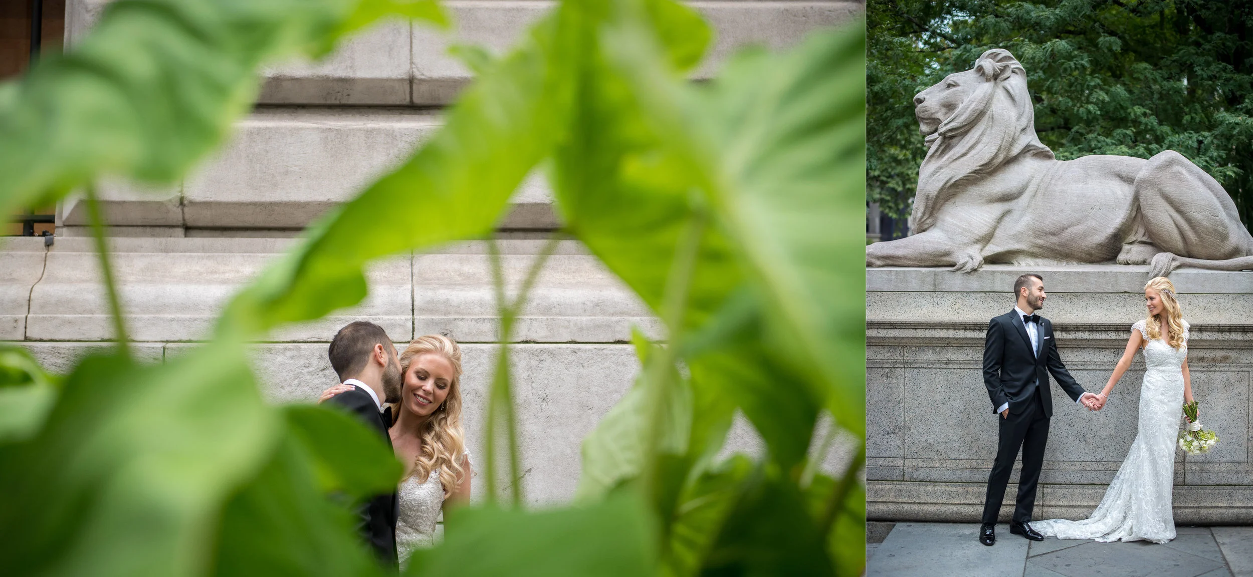  Bryant Park Grill and New York Public Library  Wedding photos.
Craig Warga Weddings 