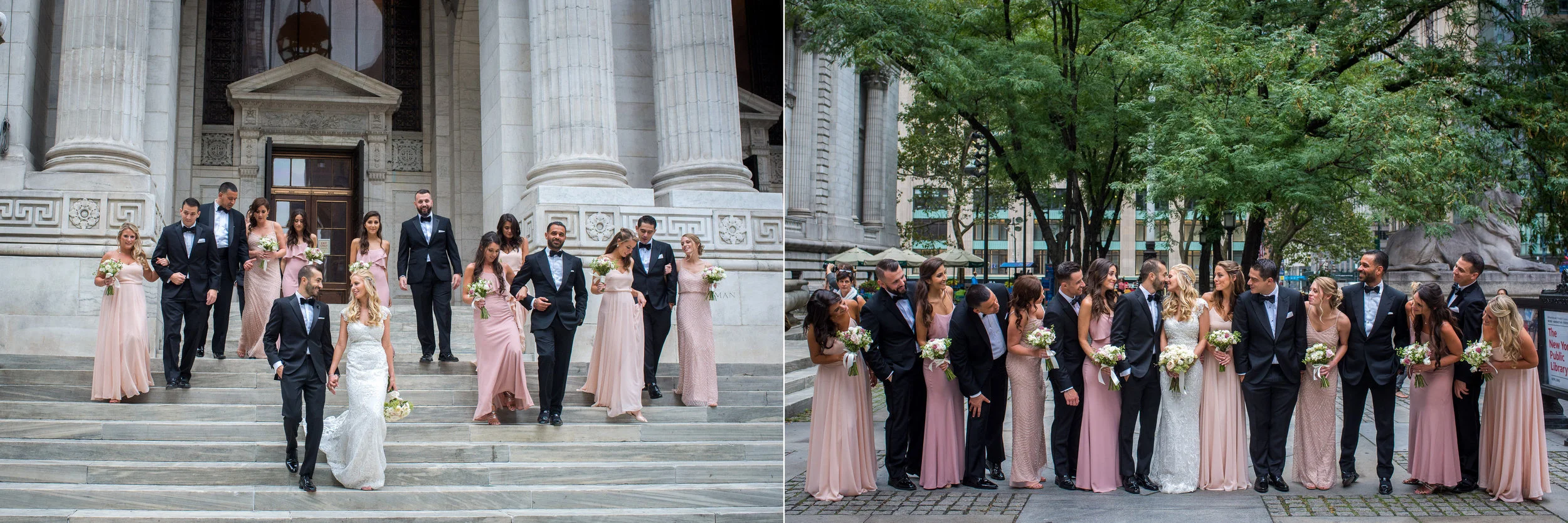  Bryant Park Grill and New York Public Library  Wedding photos.
Craig Warga Weddings 