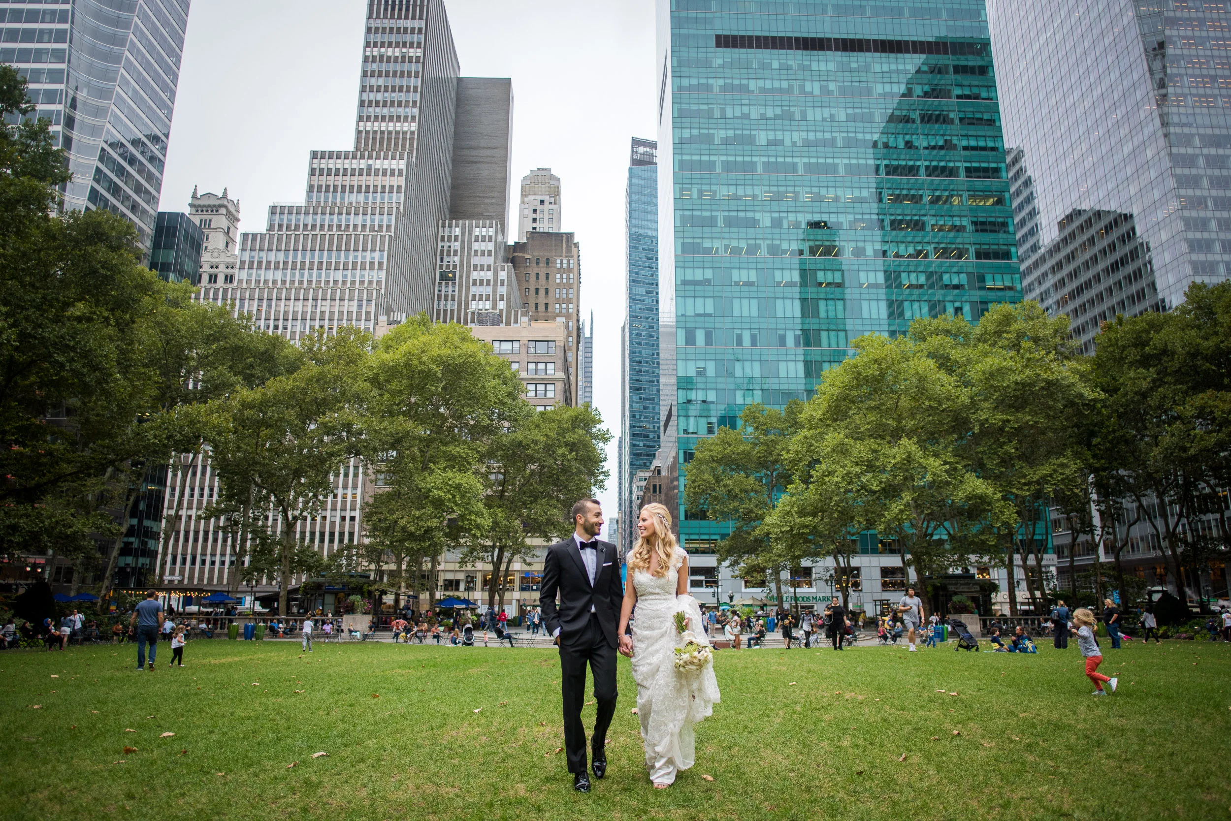  Bryant Park Grill and New York Public Library  Wedding photos.
Craig Warga Weddings 