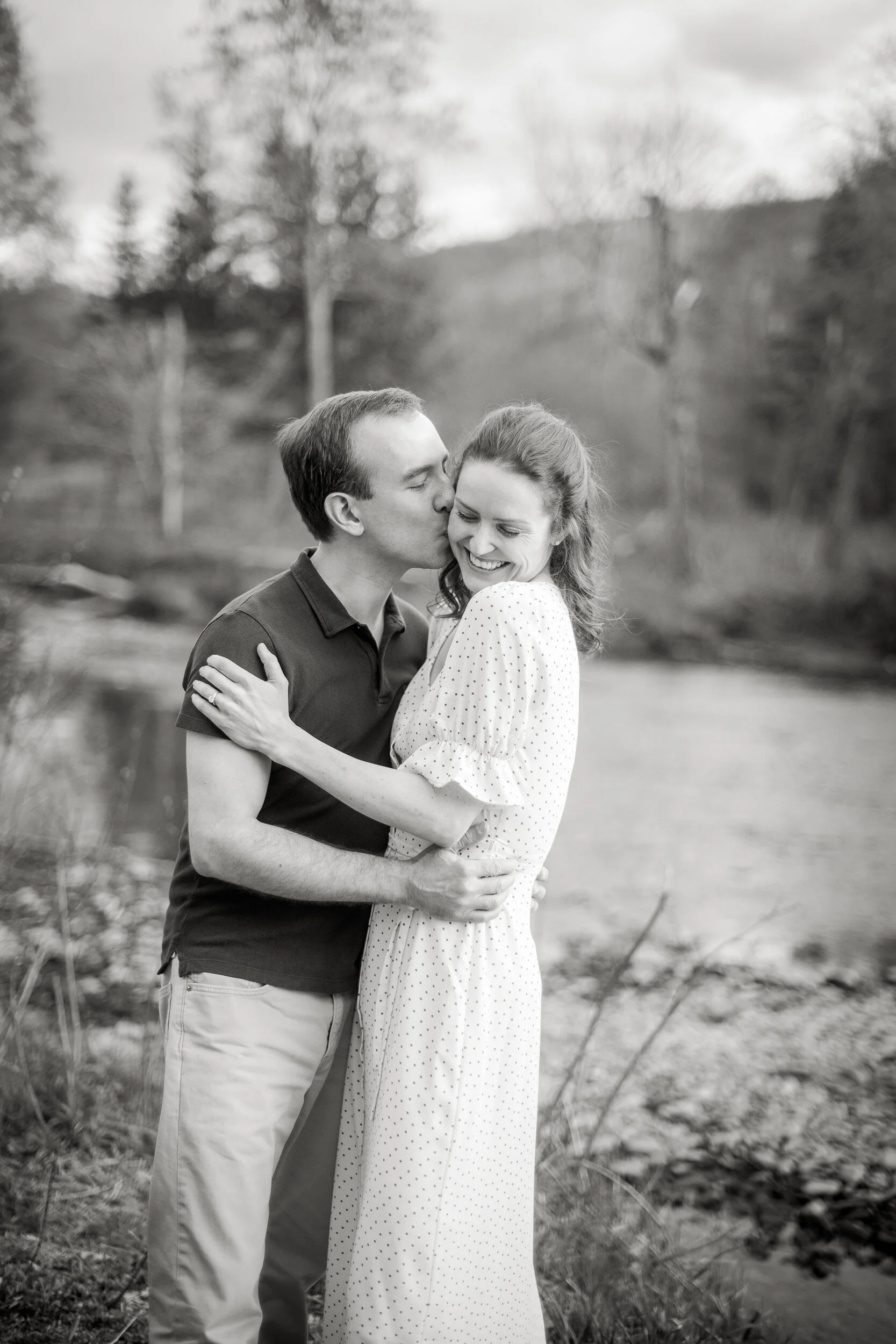  Engagement photos shot at The Windham Path in Upstate New York. (photo by Craig Warga Weddings) 