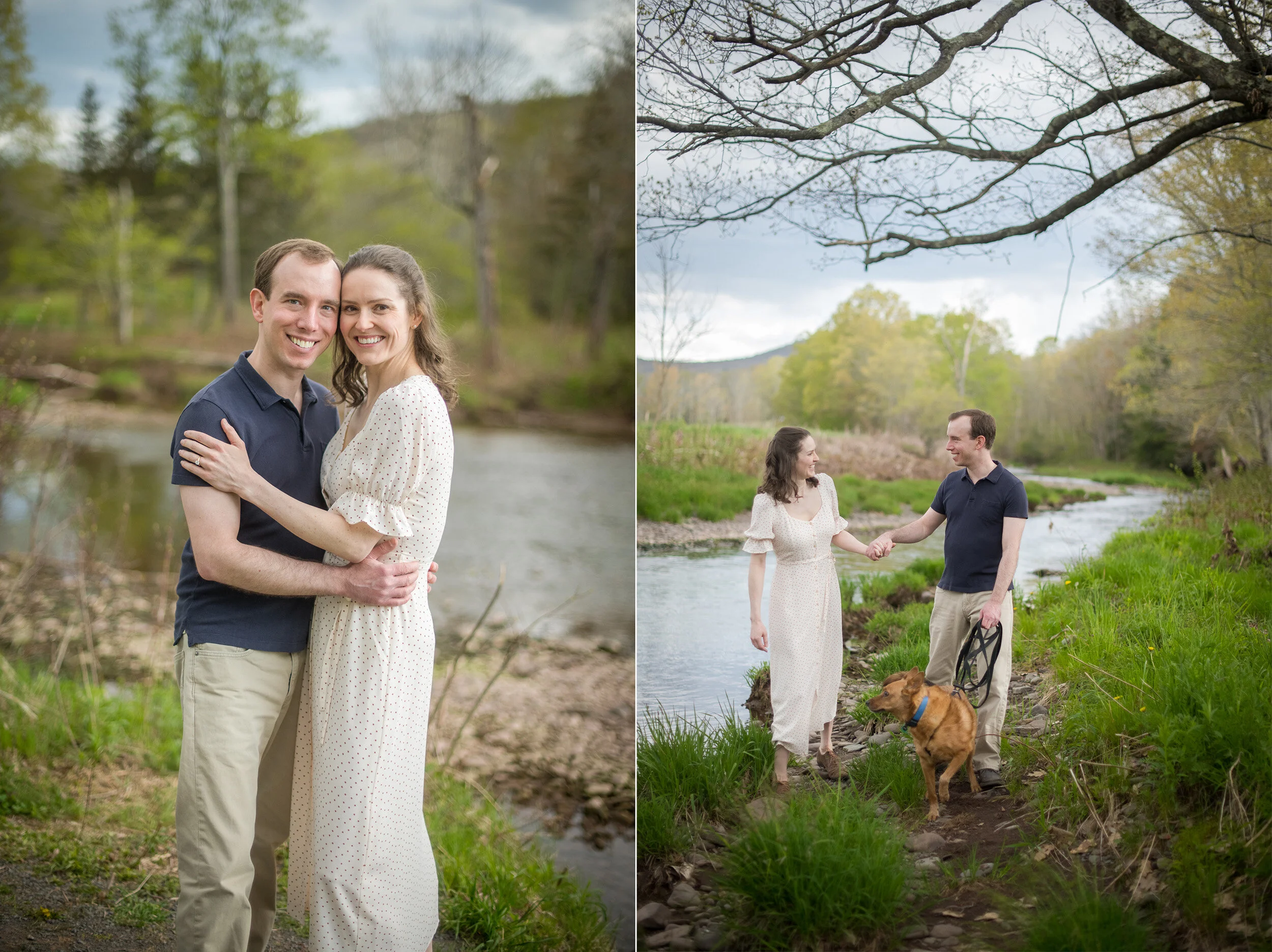  Engagement photos shot at The Windham Path in Upstate New York. (photo by Craig Warga Weddings) 