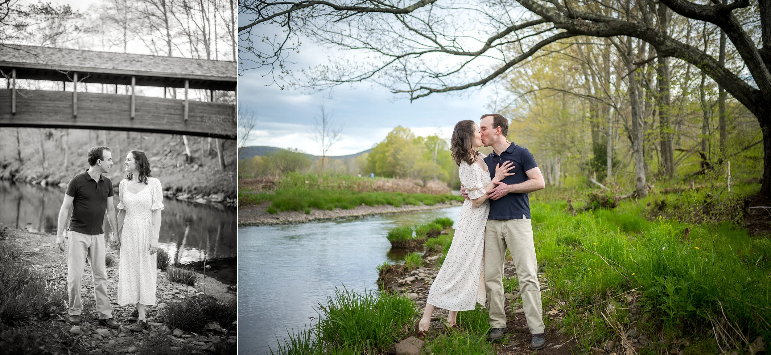  Engagement photos shot at The Windham Path in Upstate New York. (photo by Craig Warga Weddings) 