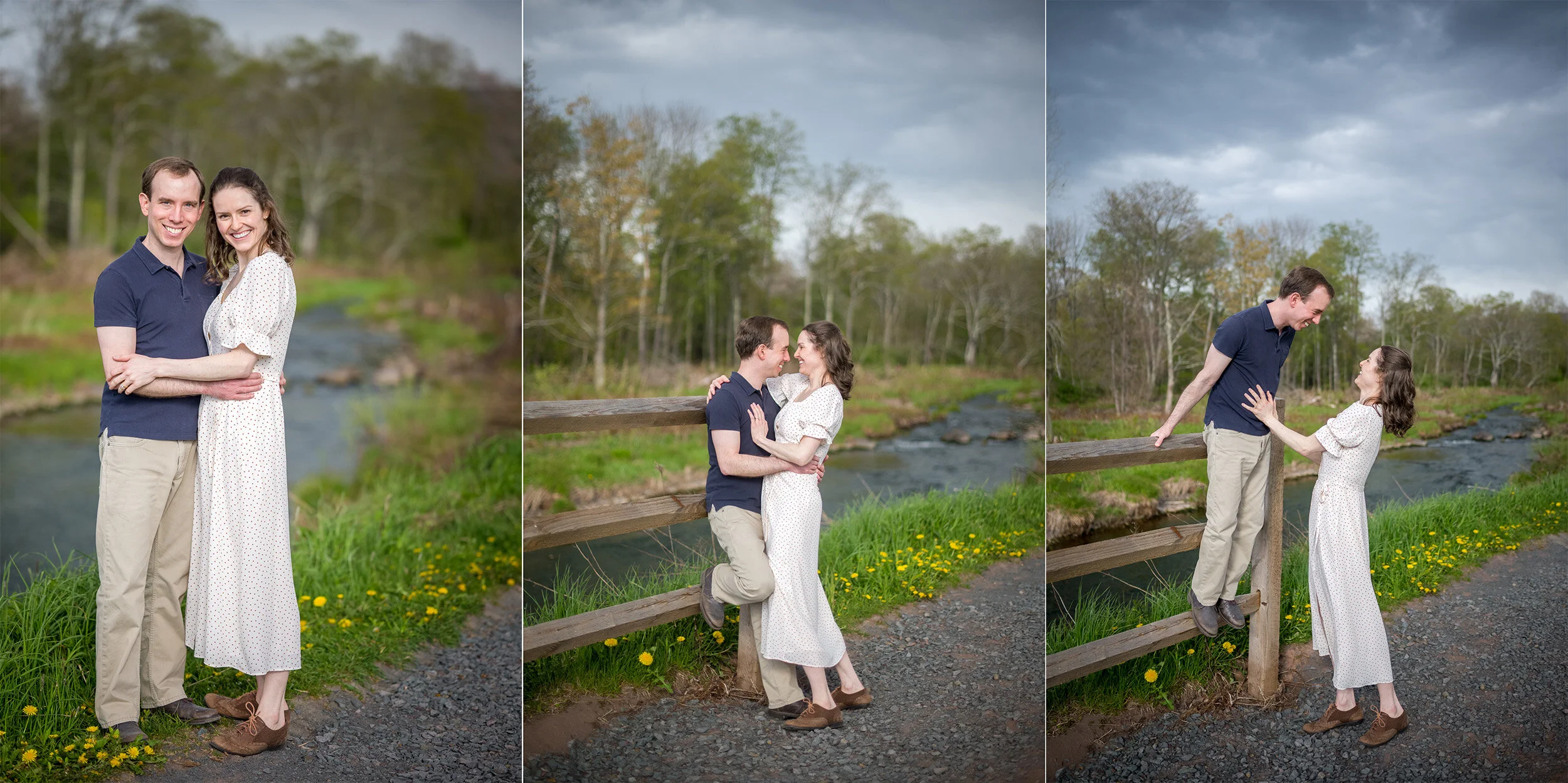  Engagement photos shot at The Windham Path in Upstate New York. (photo by Craig Warga Weddings) 