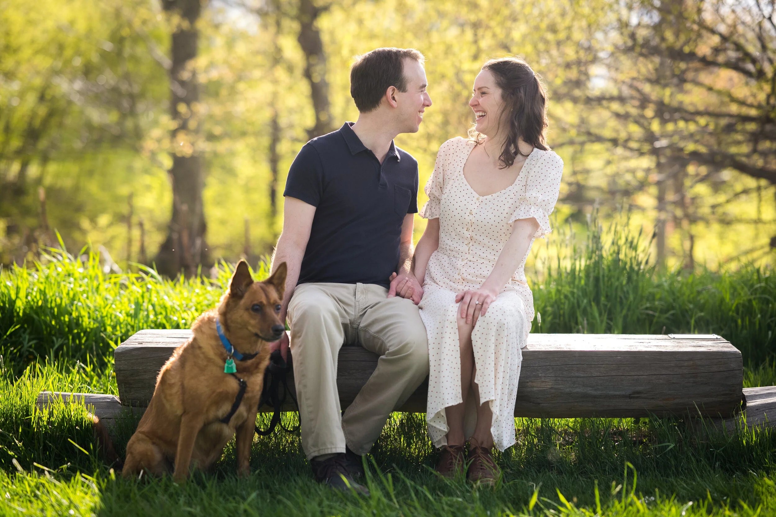  Engagement photos shot at The Windham Path in Upstate New York. (photo by Craig Warga Weddings) 